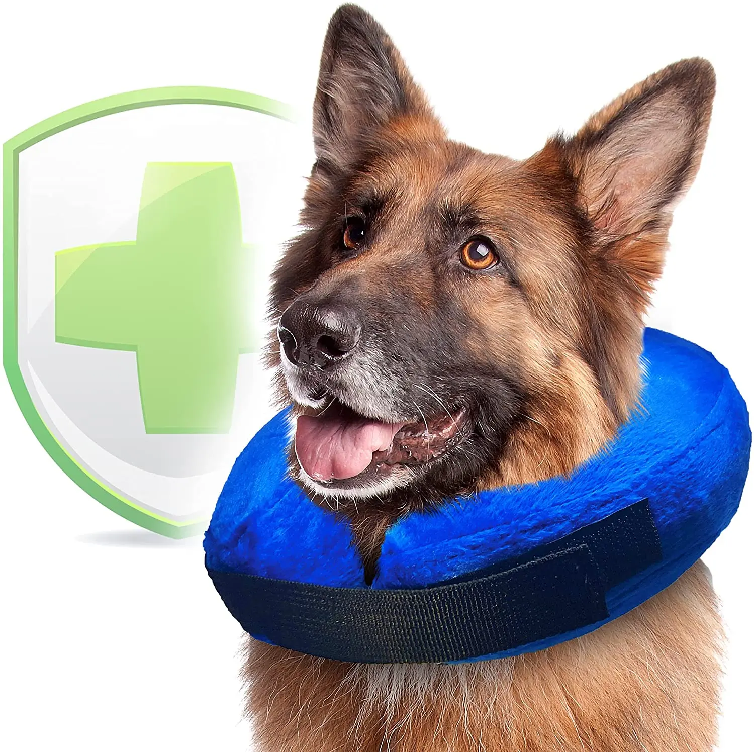 

Amazon Soft PVC Protective Inflatable Collar Pets Cat Recovery E-Collar Elizabethan Dog Cone Collar for Dogs and Cats