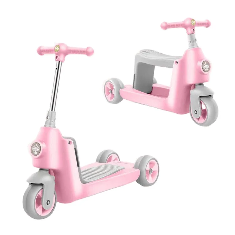 

Lower price plastic mini tricycle kids balance bike slide kick scooter for baby