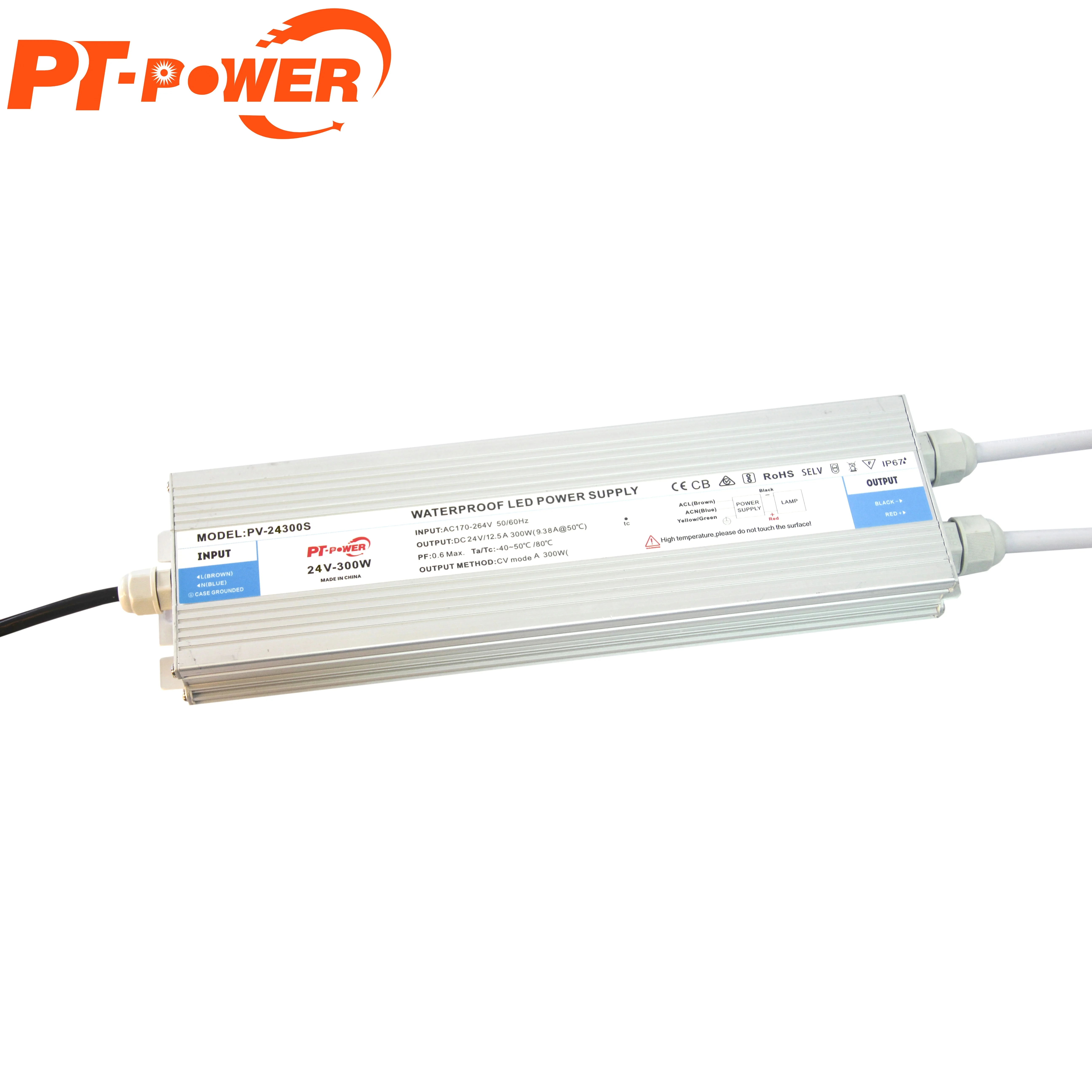 

Professional quality OEM ultra thin CE ROHS CB SAA approved power supply with LED driver 12V 300W, Silver