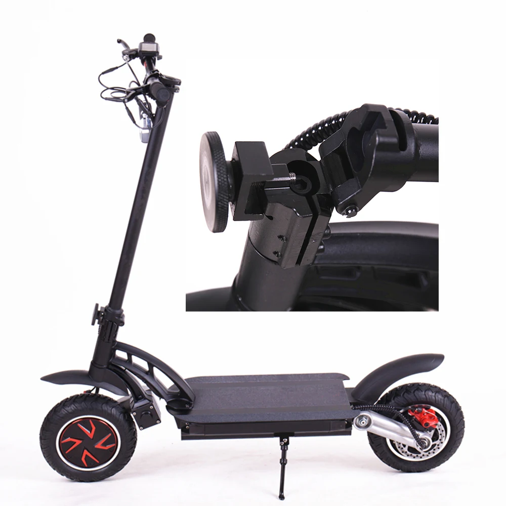 

Two 10 Inch Wheels Double Motors High Speed 2400w 48v Electric Scooters Adult, Red/black