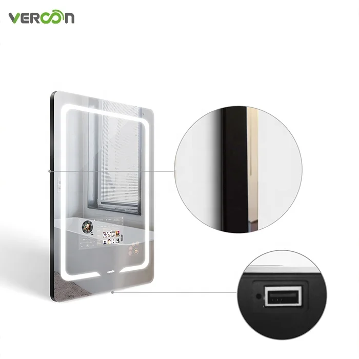 

Hotel Real Estate bathroom led smart mirror toilet magic mirror price magic bathroom smart mirror waterproof