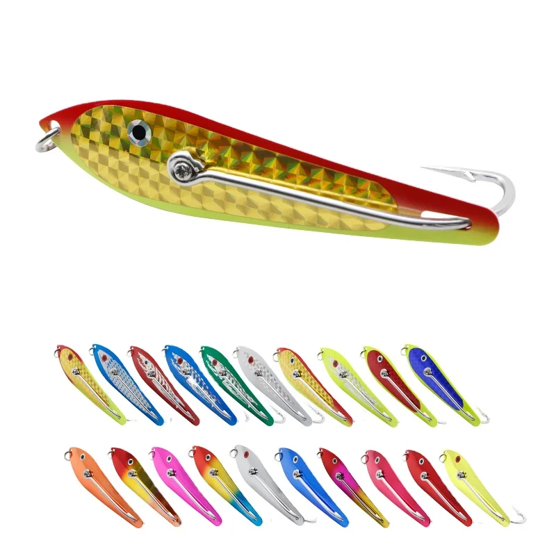 

Wholesale Hot Selling JY-59 Trolling Boat Fishing Spinner Spoon Lure Metal Sequins Sea Fishing Lures