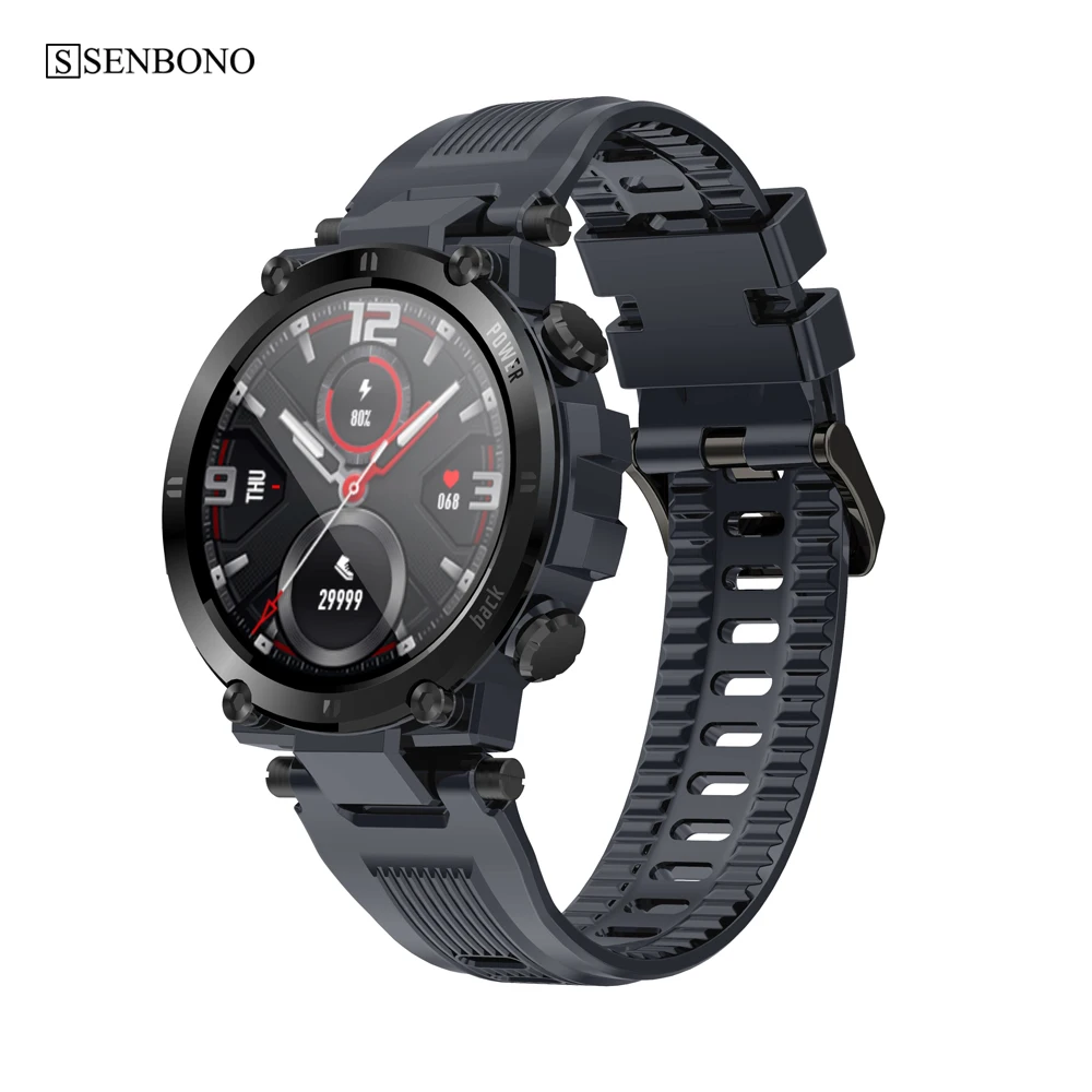 

SENBONO 2020 Men Full Touch Screen Smart Watch IP68 Waterproof support HR/BP Fitness Tracker D13 smartwatch for IOS Android