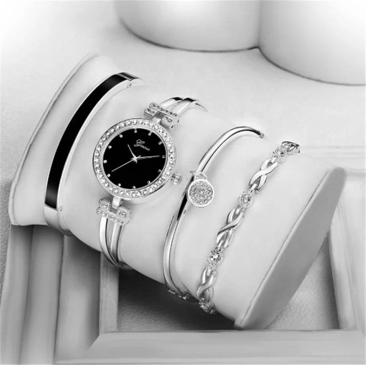 

New trending Student ladies wristwatch for woman fashion girls casual vintage bracelet watches set ladies watch and bracelet set
