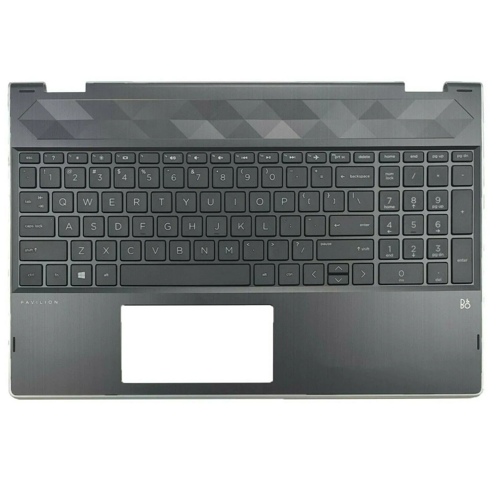 

New Palmrest Cover Keyboard For HP Pavilion X360 15T-CR 15-CR Non-Backlit L20848-001, Black