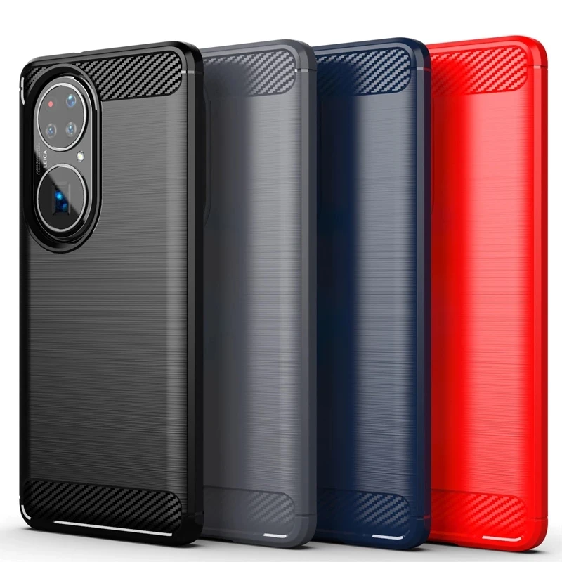 

Silicone Back Shockproof Phone Bumper Soft TPU phone case for Huawei P50 pro P smart Y6P Y5P P40 Y7P Nova 6 SE honor 20 8S V9, 4 colors