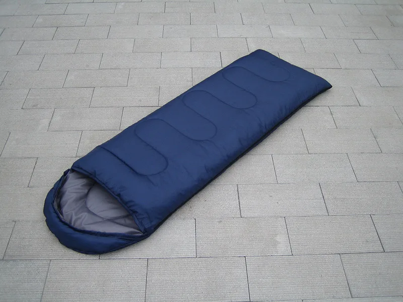 Europe Custom outdoor folding thicken waterproof camping 650g outdoor cheap sleeping bag