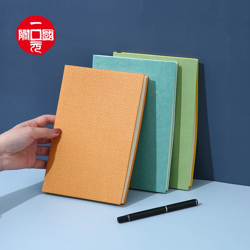 

One dollar custom logo luxury gratitude printing dotted limitation eather notebook journals
