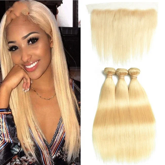 

BEAU FLY High Quality 100% Human Hair Blonde Bundles Colorful Hair Extensions