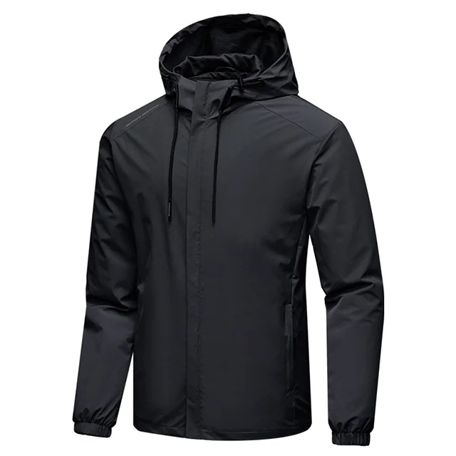 

2020 men outdoor jacket custom zip fishing coat cropped windbreaker