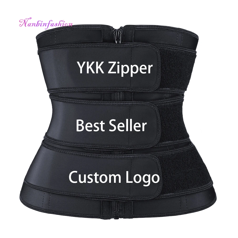 

NANBIN Trend 3 Belt Wholesale Latex Waist Trainer Best YYK Zipper Corset Women