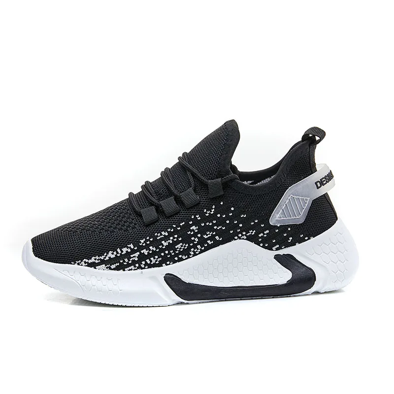 

China Manufacture Designer Women Shoes Girl Shose Fly Woven Cream Black Sneakers For Women