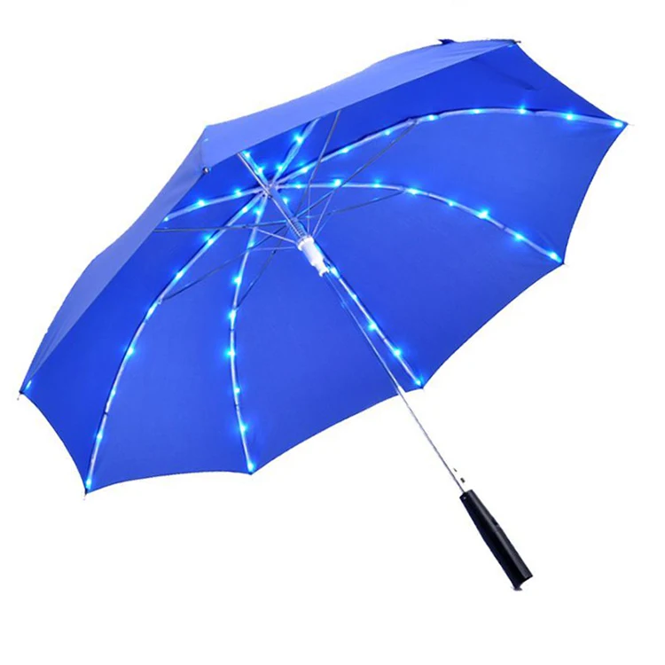 Custom Led Flying Straight Umbrella Starry Lights