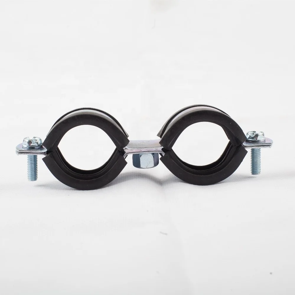 
Inch steel Double pipe clamps 