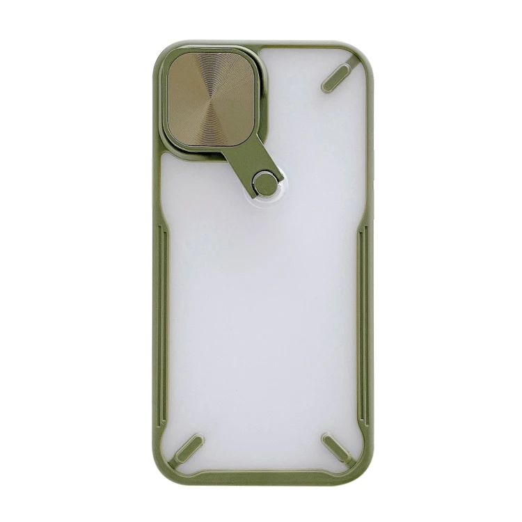 

360 Degree Rotation 2 in 1 PC + TPU Shockproof Case with Metal Mirror Lens Cover & Holder Functions For iPhone 11 Pro Max