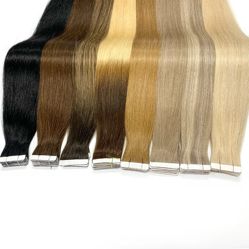 

Nobleshiny Hair Drop Shipping Remy Human Hair Ponytail Russian Virgin Single Donar Tape In Hair Extension