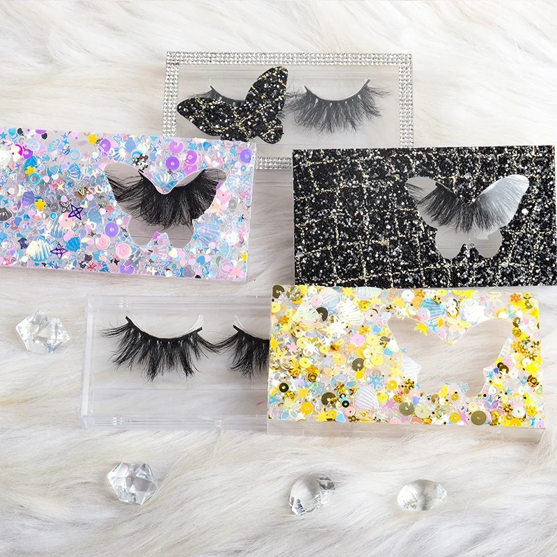 

Custom Your Own Brand Eyelash Boxes Wholesale Lash With Lash Glue And Natural 3D Mink Eyelashes, Natural black
