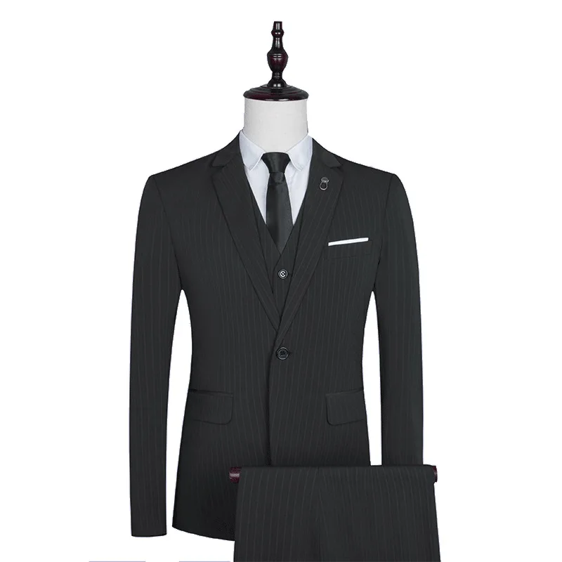 

Taenzoess Tweed Mtm Suits Traje Formal Three Piece Suits Business Fashion Casual Men'S Suits