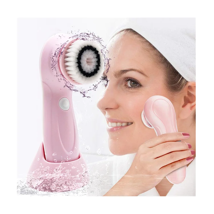 

Professional 5 in one for replacement skin cleansing equipment facial beauty clean face cleaning machine, Pink/blue