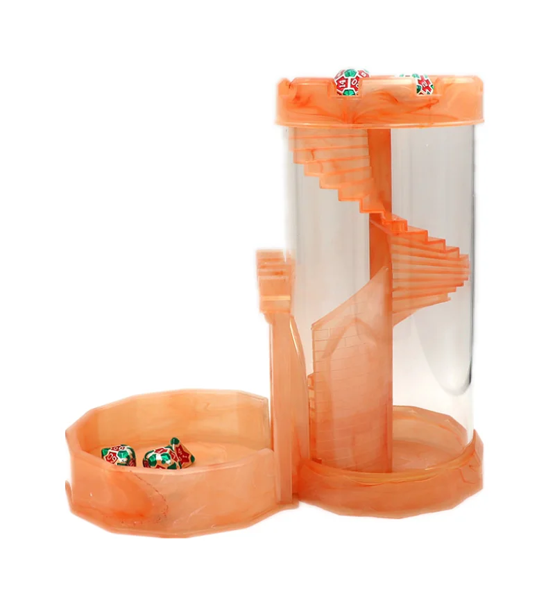 

Factory wholesale staircase castle dice tower, Customized color
