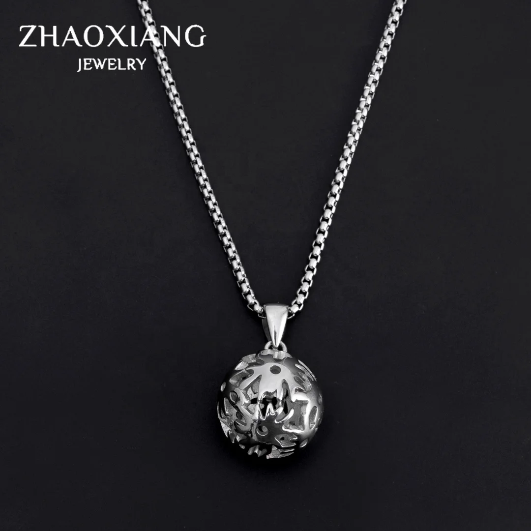 

Hollowed Ball Stainless Steel Necklaces For Women Wholesalers Factory Directly Cheap Price
