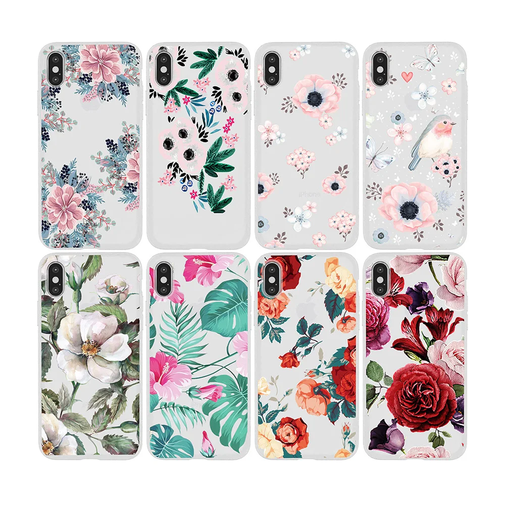 

Girl rose flower Soft TPU Mobile Phone Case For iPhone 13 pro max, Picture