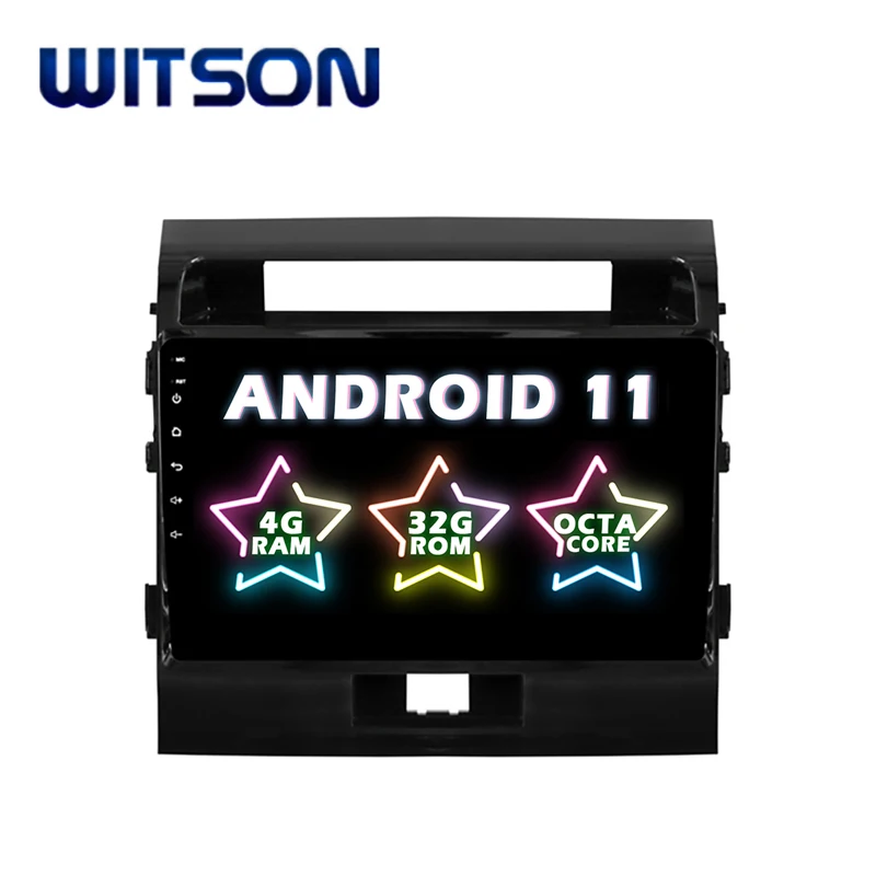 

WITSON ANDROID 11 Big Screen GPS Player FOR TOYOTA LANDCRUISER 200 2008-2012 CAR GPS Built-In 4G SIM CARD 4G RAM 32G ROM