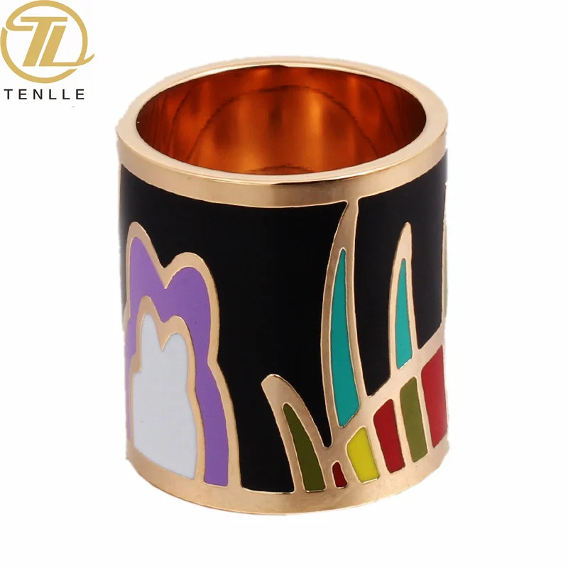

Fashion beautiful Simple Design ring Wholesale Custom Personalized 316 L Stainless Steel 18 k plated gold rings sets women