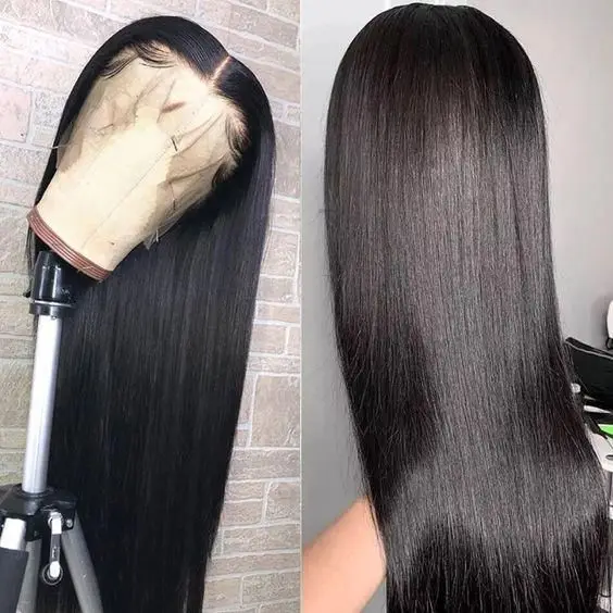 

12A 100% Raw Virgin Human Hair Wigs 13x6 HD Transparent Lace Front Wigs Silk Bone Straight Virgin Hair 30inch Straight Hair Wigs