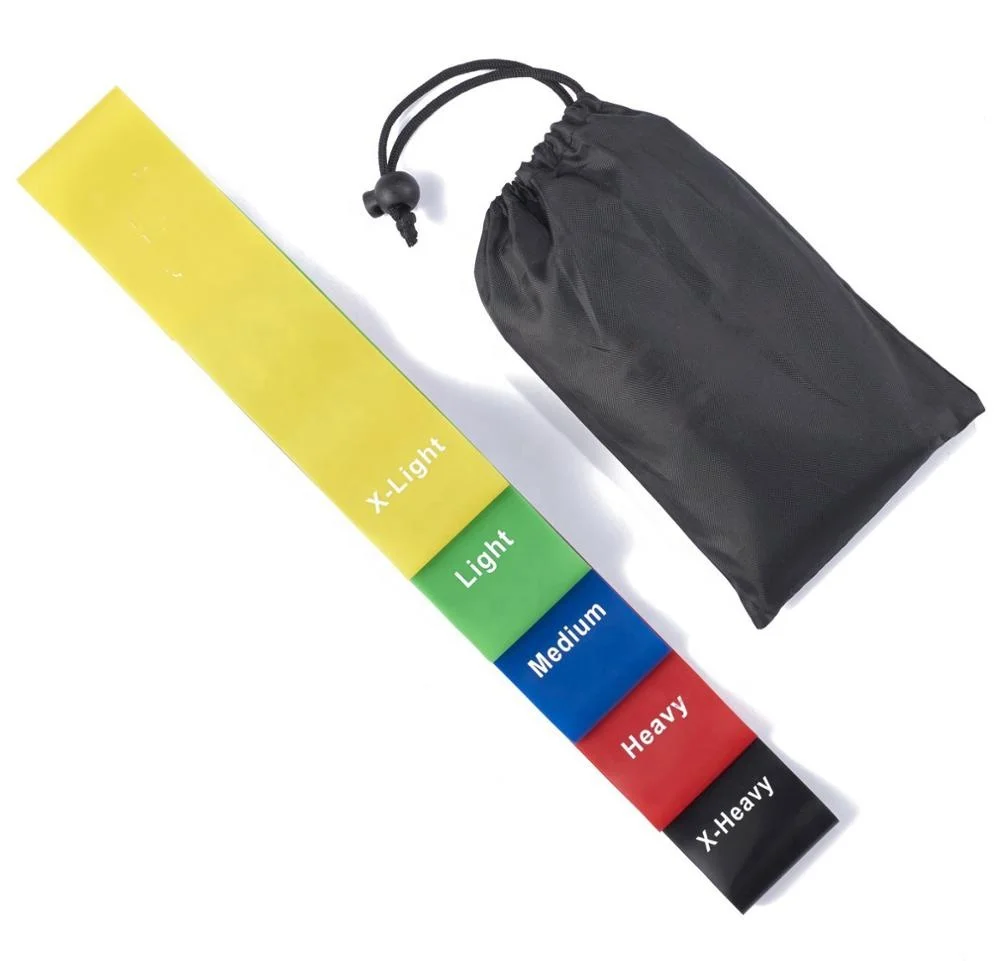 

Latex Fitness Stretch Resistance loop Exercise Bands set for leg Strength Training, Customized color