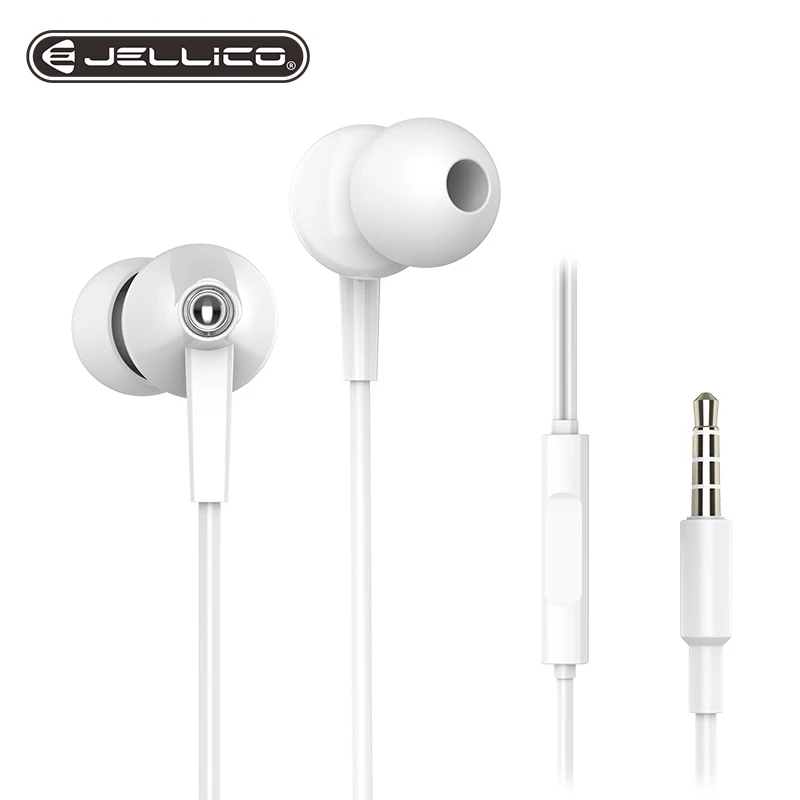 

Hot sale bass in-ear wired headset Physical noise reduction headphones wired earphones 3.5mm, Black/white