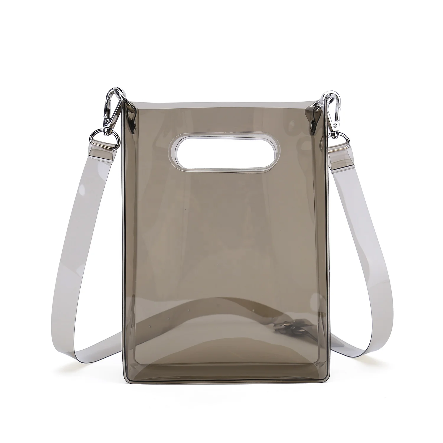 

Little Transparent PVC shoulder bag with adjustable strap Mini Clear crossbody bag