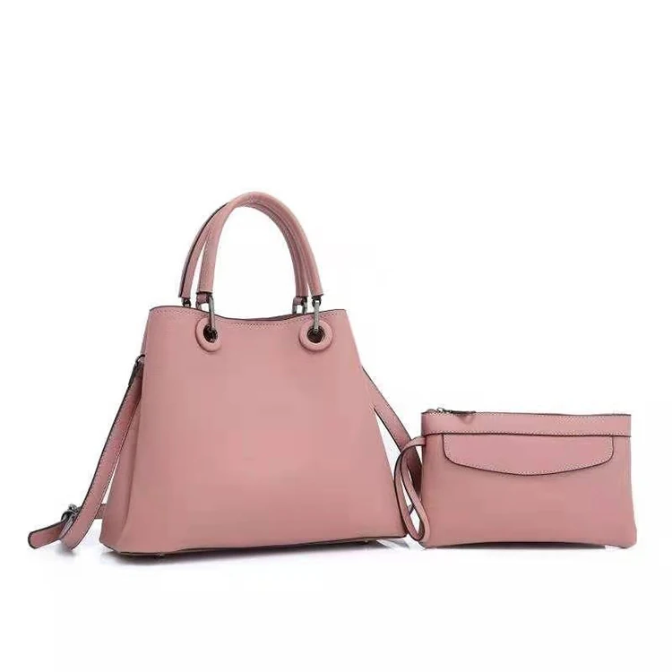 

Quality New Fashion Elegance Crossbody Hand Bag And Wallets 2 PCS Suit Custom PU Leather Women's Bags Set Handbags Ladies