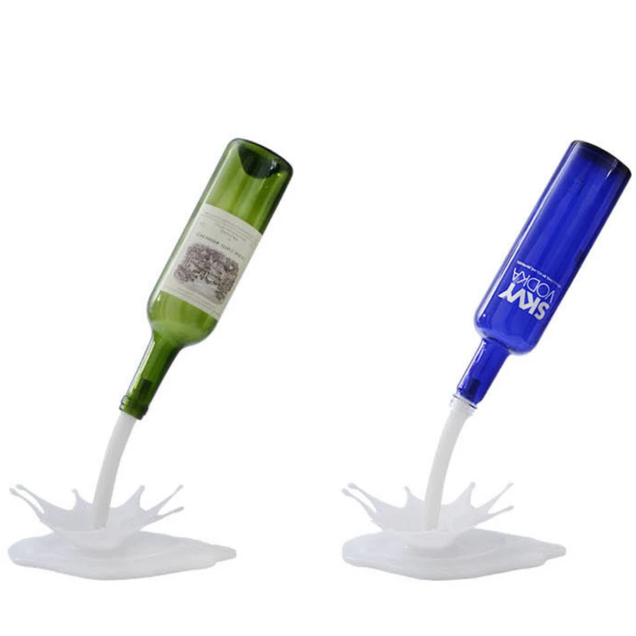 

Plastic LED Bar Club for Wine Beer Bottle Bar Pour Lamp, Blue white