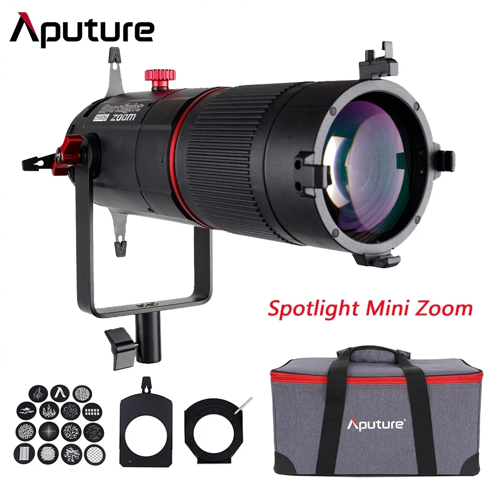 

Aputure Spotlight Mini Zoom Precision Projection Lens for LS 60D/60X LED Video Photography Lights Modifier 15-30 2X Zoom Gobos