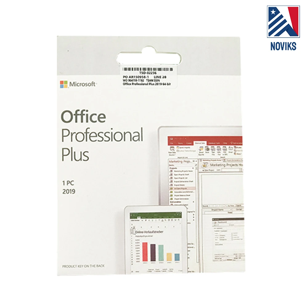 

Microsoft Office 2019 Professional Plus - Office 2019 PP DVD DISC Bag Package 12 Months Guaranteed
