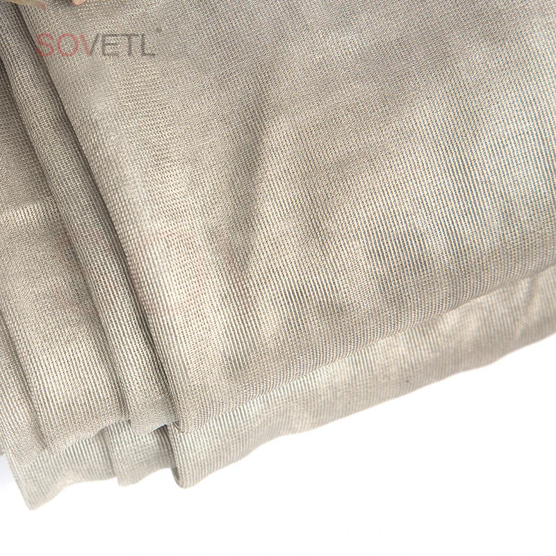 
Radiation Proof 70D Silver Fiber Mesh Fabric 
