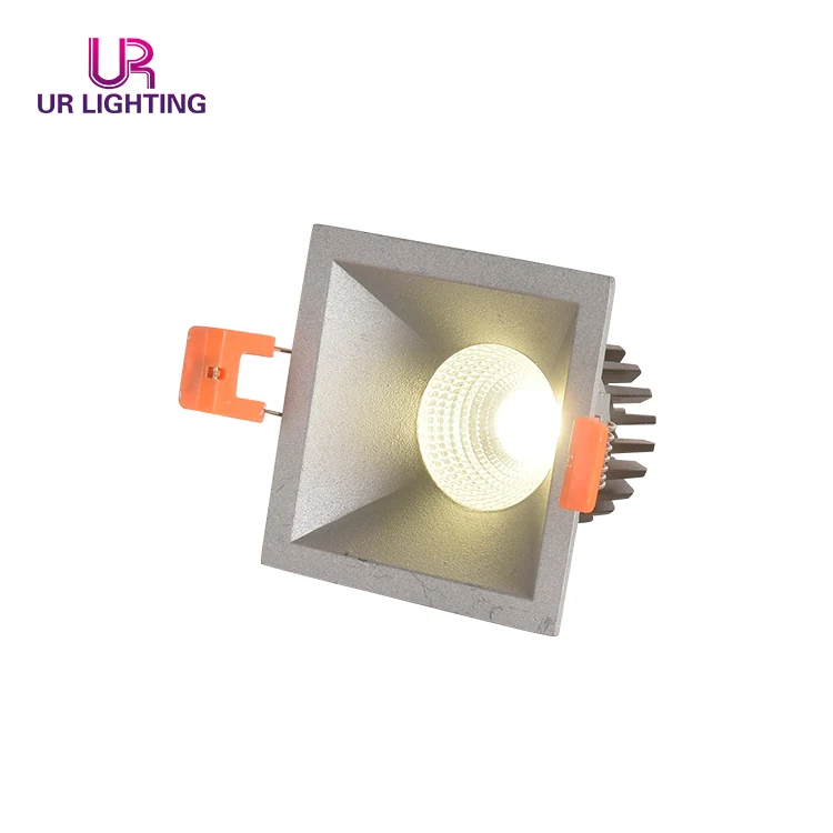 Wholesale supply aluminum housing hotel home COB 7w dimmable square ceiling embedded LED Spot light