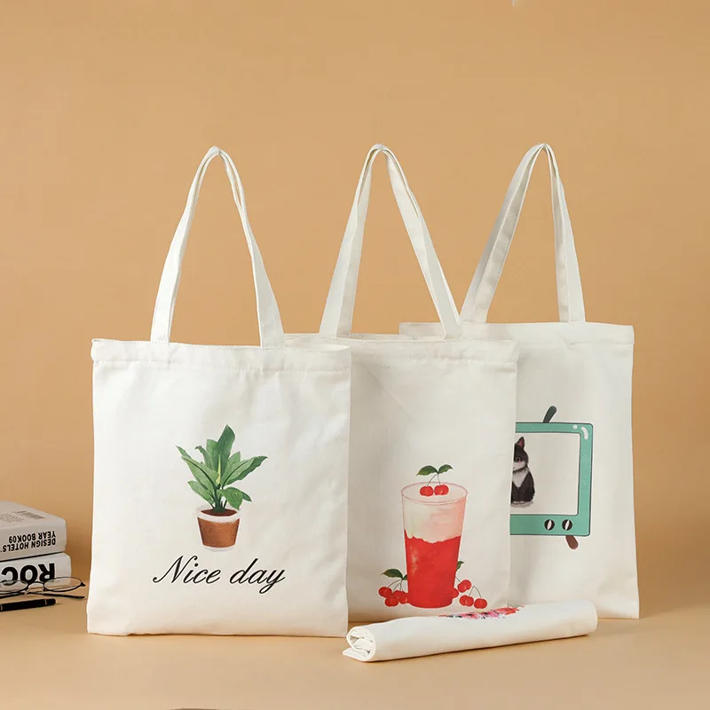 

Large Capacity Canvas Tote Bag Customize Carry Bag Shopping Bag Wholesale