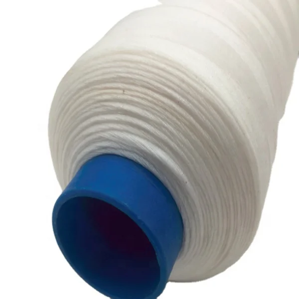 

Chemical damage resistant Lifetime warranty PTFE material Polytetrafluoroethylene fiber thread, Optical white or oem