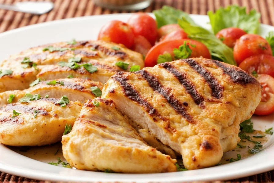 Seasoned Chicken Breast Before Grilling