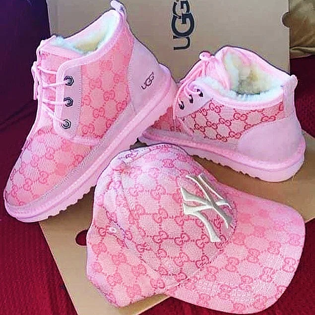 

2021 Famous brands women's pumps walking style shoes fashion design uggh boots for women, Customized color