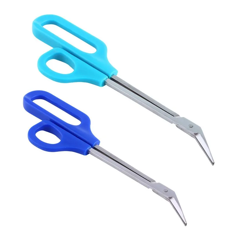 

Cutting Clipper Cutter Easy Grip Long Toe Nail Toenail Scissor Manicure Stainless Steel Blades Set at 45 Degree Angle to Handles, As the picture