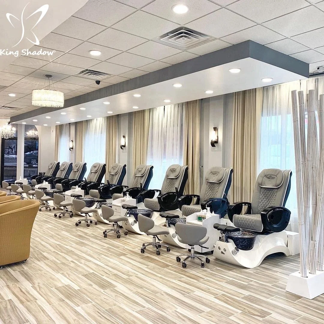 

King Shadow Luxury Reclining Massage Nail Manicure Foot Spa Pedicure Chairs, Customized color