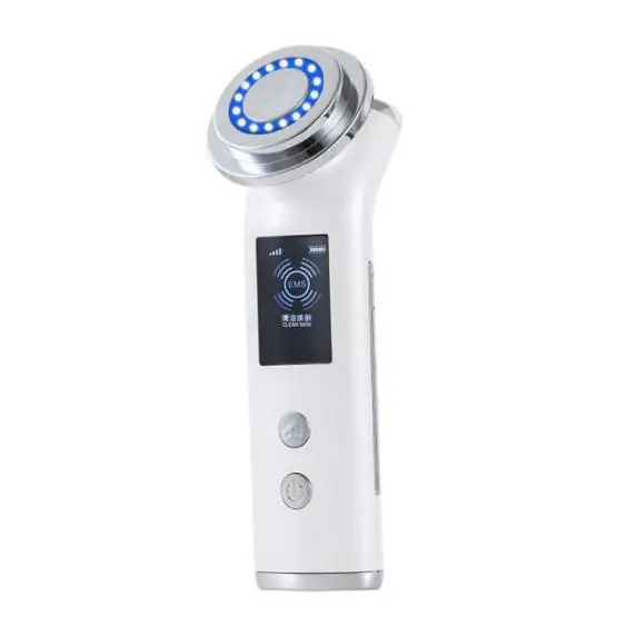 2020 beauty personal anti-wrinkle facial massage therapy photon machine mini ultrasonic led anti aging rejuvenation device