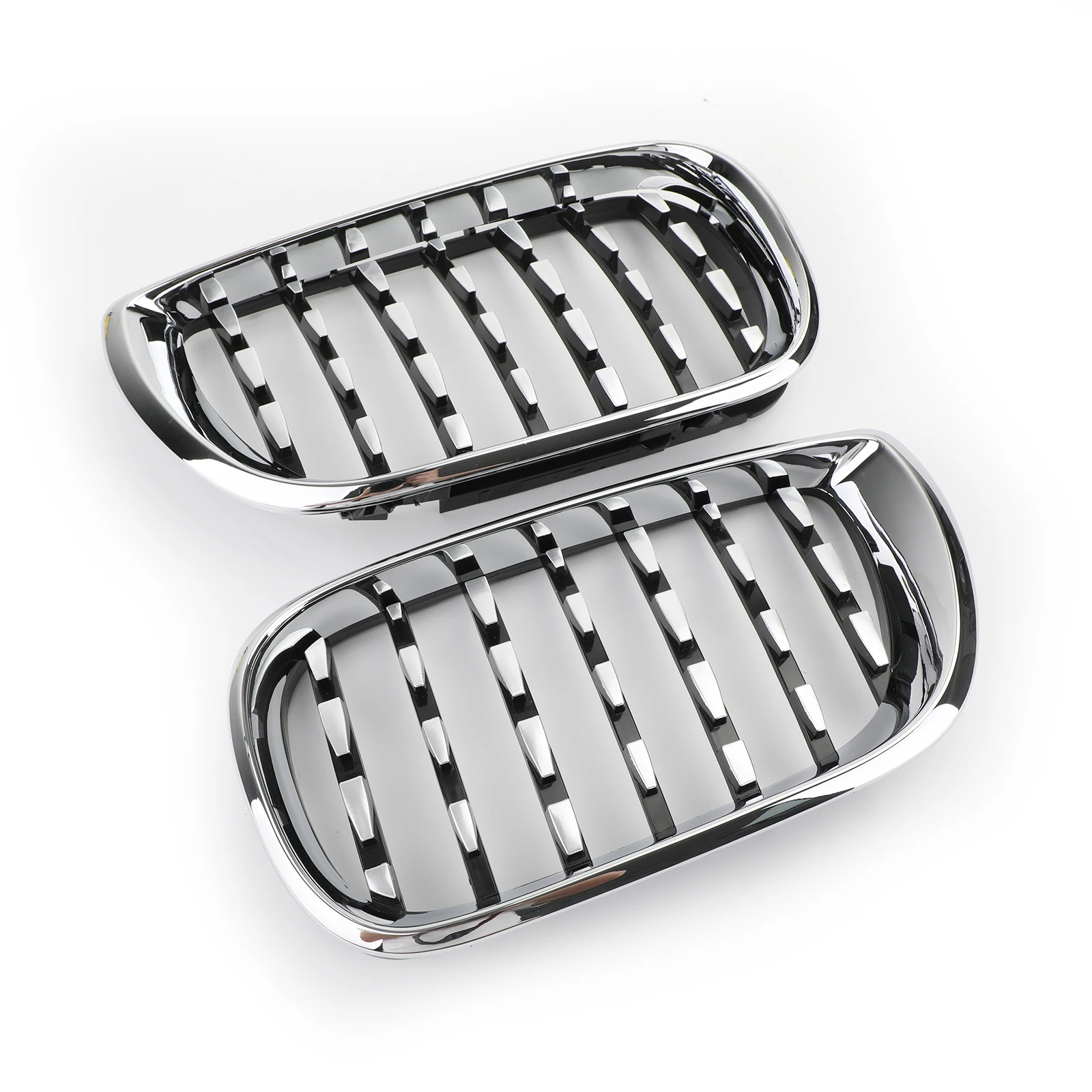 

Areyourshop Pair Chrome Diamond Grille For BMW E46 Saloon Touring Facelift 2002-2005 4Dr
