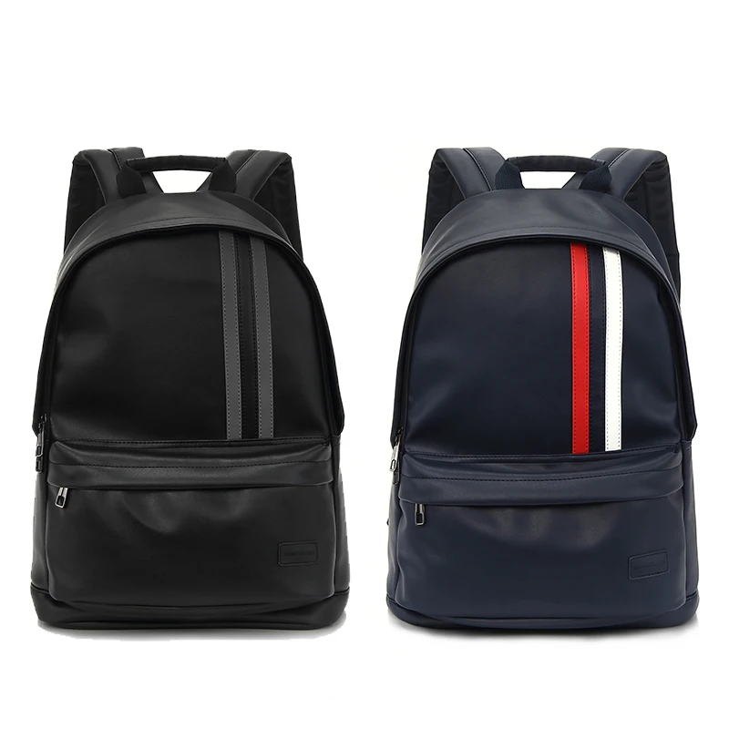 

15.6 inch Lady school fashion black blue color pu laptop bag