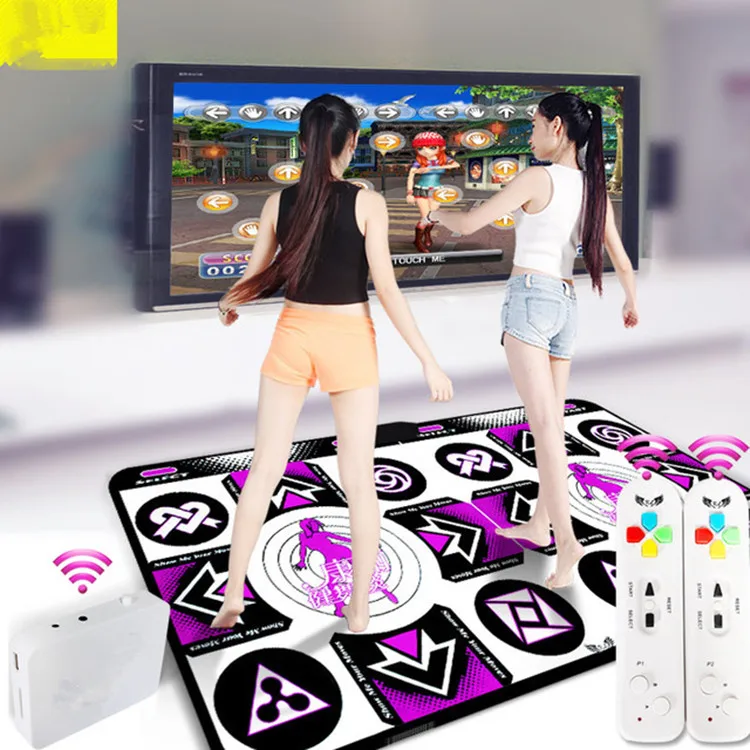 
HD wireless double TV PC dual-use motion-sensing game dance mat 