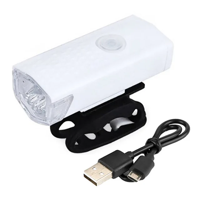 

800mAh Bicycle Front Light USB Rechargeable Headlight With Horn 300 Lumen LED Road Bike Lamp Cycle FlashLight