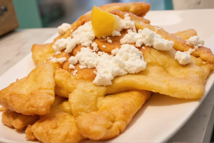 Mexican sopapillas served on a plate with honey